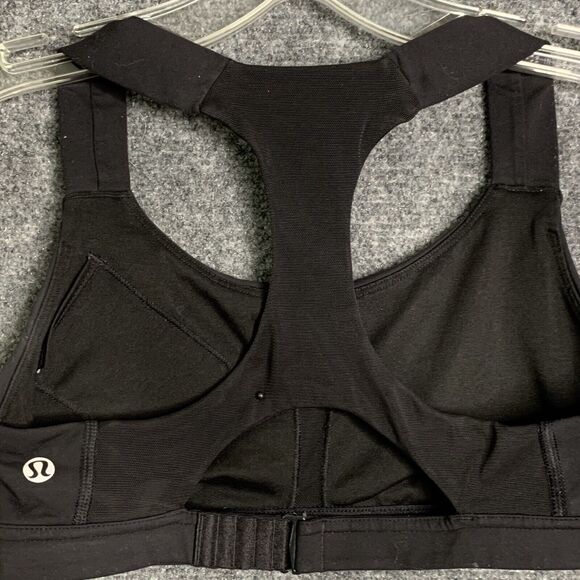 Lululemon Sports Bra Black S Inside Pocket No Size Dot. - Picture 6 of 10